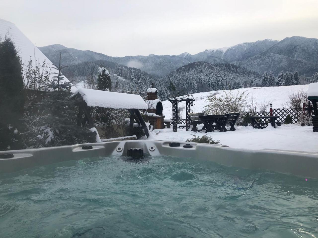 הוילה בראשוב Hot Tub Chalet Retreat מראה חיצוני תמונה